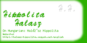 hippolita halasz business card